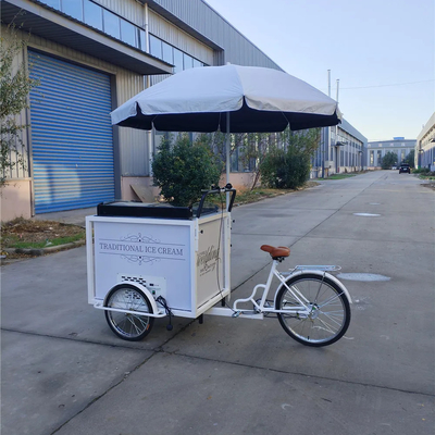 IJscreme Food Push Cart Fiets met vriezer 70kg 220*87*240cmcm