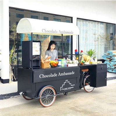 220V/380V Elektrische koffie driewieler ijsjes eten kar met CE mobiele pannenkoeken food truck