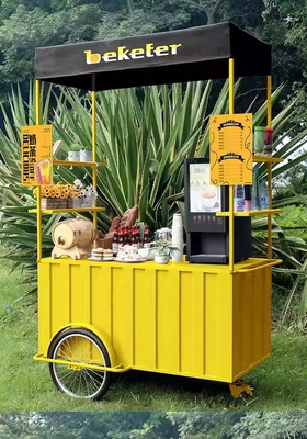 Elektrische driewiel snack snelle mobiele voedselmandje met multifunctionele functionaliteit