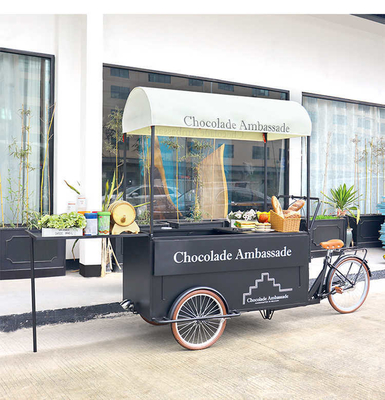 200 kg capaciteit aangepast kleur Fast Food Cart Fiets Elektrische Voedsel IJs Truck