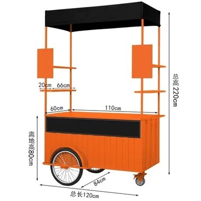 Australië Scooter Food Cart Driewieler met sojabonen materiaal en compacte grootte