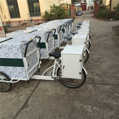 Voorkast en werktafel Elektrische vrachtfiets aanhangwagen voor mobiel voedselvervoer