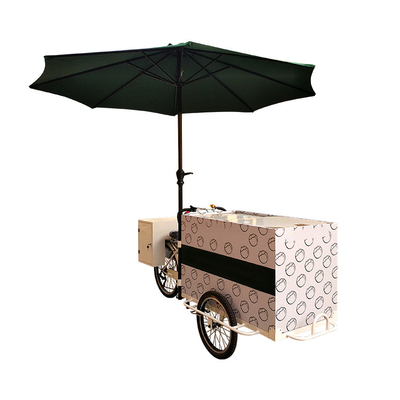 Gepersonaliseerde driewiel voedselmandje voor goede verkoop Koffie Vending Cafe fiets