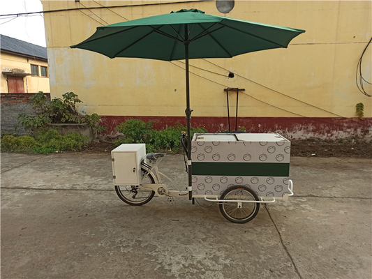Gepersonaliseerde driewiel voedselmandje voor goede verkoop Koffie Vending Cafe fiets