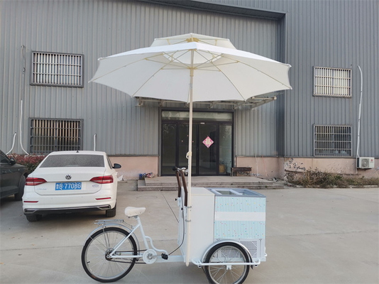 214*83*240cm commerciële koffiefiets voor warme dranken en thee roestvrijstalen driewieler