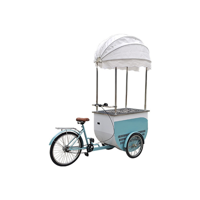 IJsfiets Freezer Mobiele Voedselfiets voor winkel Fried Chicken Hamburger Pizza BBQ