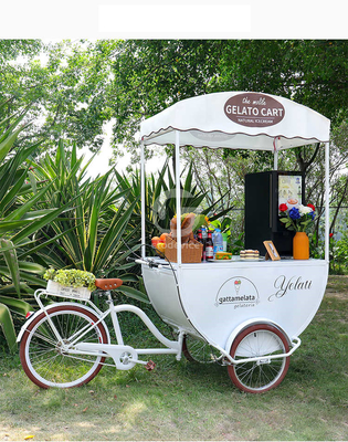Hoge productiviteit 3 wielen koffiefiets voor straat mobiele koffie en bubbel thee kiosk