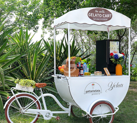 200*90*230 cm kleine hotdog winkelwagens perfect voor het verkopen van snacks op strandstandjes