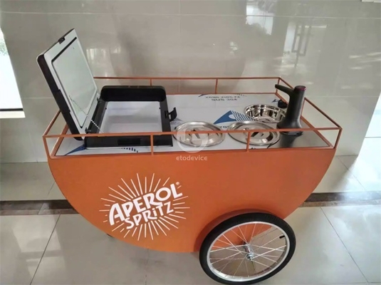 200*90*230 cm kleine hotdog winkelwagens perfect voor het verkopen van snacks op strandstandjes