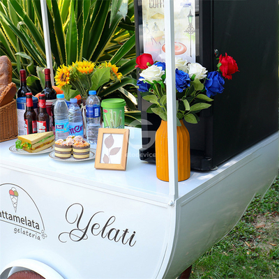 200*90*230 cm kleine hotdog winkelwagens perfect voor het verkopen van snacks op strandstandjes