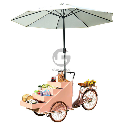 Groentenverwerkende fabriek Mobiele koffiefietskar met L200.00cm*W95.00cm*H110.00cm