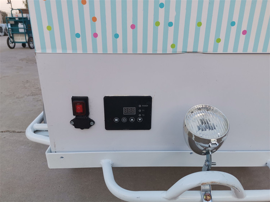 100 kg Classic Ice Cream Bike Fast Food Trailer Truck Driewieler voor kruidenfabriek
