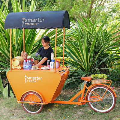 Typ Fastfood driewieler/koffiewagen/koffiefiets voor groentenverwerkende installaties
