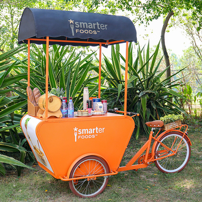 Typ Fastfood driewieler/koffiewagen/koffiefiets voor groentenverwerkende installaties