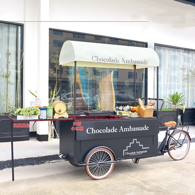 Terrainonderhoud Volledige keuken Outdoor mobiele driewiel voedseltruck voor 1-2 personen