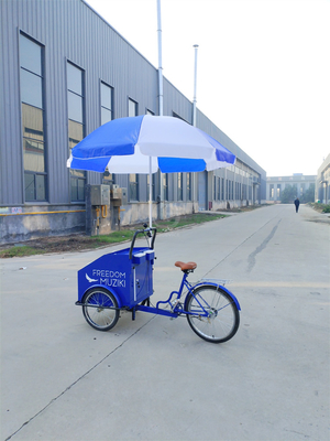220V/380V Mobiele straatvoedselfiets Vending Cart Driewieler voor gemakkelijke bediening en installatie