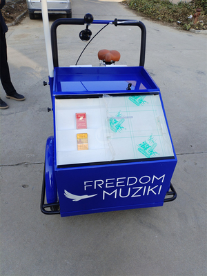 220V/380V Mobiele straatvoedselfiets Vending Cart Driewieler voor gemakkelijke bediening en installatie