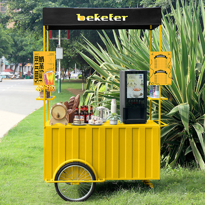 Amerikaanse markt maat ijs fiets voedsel karretjes met een capaciteit van 100 kg