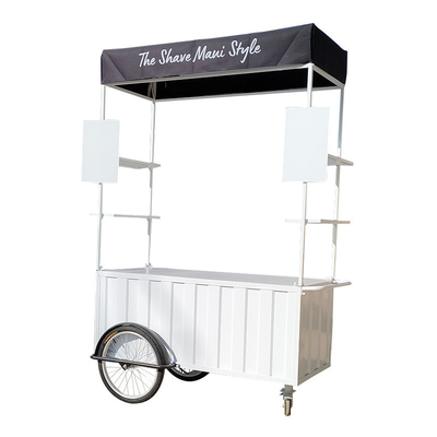 Handpush Street Fast Food Cart met sojabonen en ijs