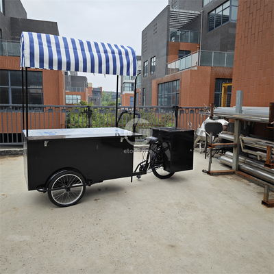 Koffie Elektrische verkoop driewieler vriezer zakelijke fiets ijskarretjes fiets 120 kg