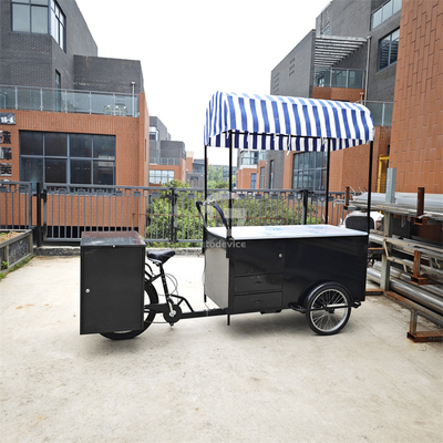 Koffie Elektrische verkoop driewieler vriezer zakelijke fiets ijskarretjes fiets 120 kg