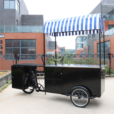 Koffie Elektrische verkoop driewieler vriezer zakelijke fiets ijskarretjes fiets 120 kg