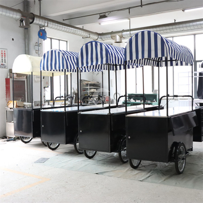 110*70cm Wheel Cargo Bike voor 1-2 personen Street Food Delivery Crepe Trailer Tricycle Cart