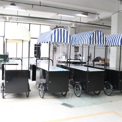 Mobiele Voedsel Truck Fietsmandje Tricycle Vending Cart voor uw bedrijf
