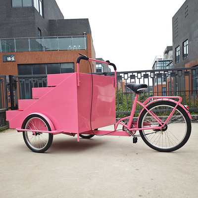 Mobiel Juice verkoopt driewielrijfiets voedselkar voor koffie en pizza bezorging