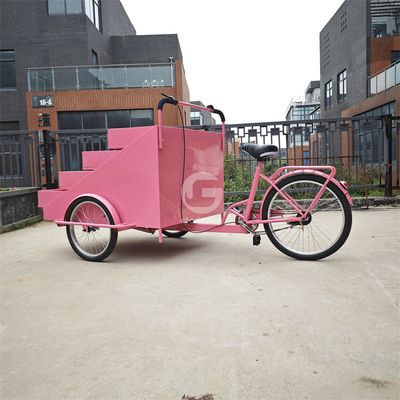 Mobiel Juice verkoopt driewielrijfiets voedselkar voor koffie en pizza bezorging