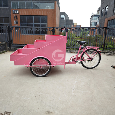Mobiel Juice verkoopt driewielrijfiets voedselkar voor koffie en pizza bezorging