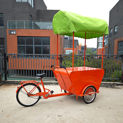 Europe Street Cargo Bike Mobiele winkelwagen met koffieopslag Elektrische driewieler