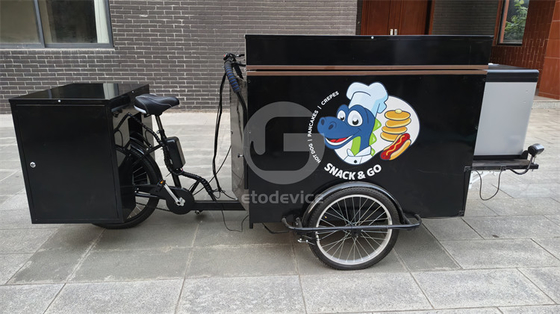 Straatvoedselwagens Crepewagens en mobiele driewielfietsen voor productie-installaties