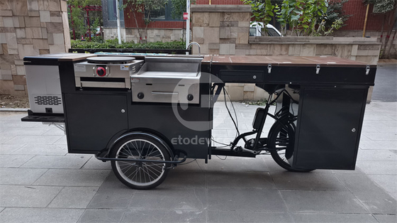 Hamburger Tricycle Mobile Coffee Shop met aanpasbare kleuren en online ondersteuning