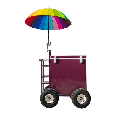 Bouwmaterialen winkels 830*650*2200mm Street Food Kiosk Cart Food Van Hot Dog Cart