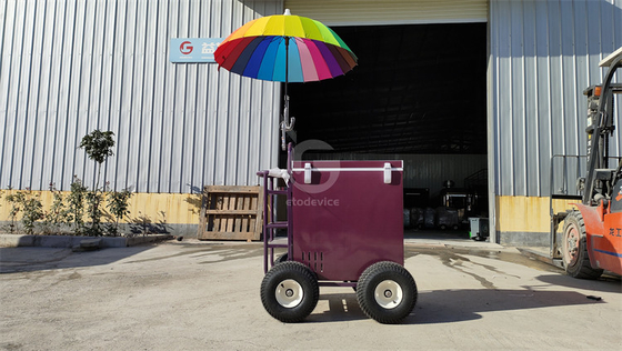 Bouwmaterialen winkels 830*650*2200mm Street Food Kiosk Cart Food Van Hot Dog Cart