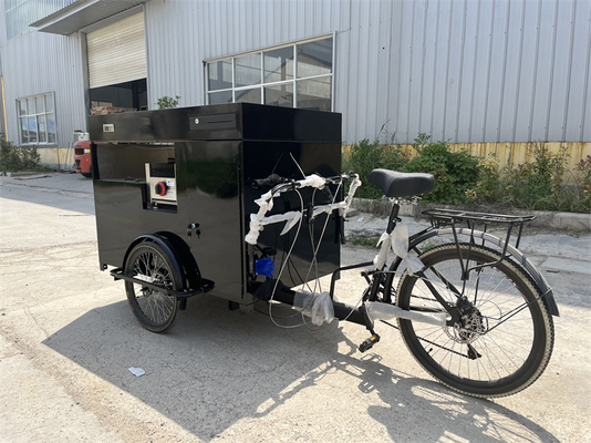 Sojabonen grondstof zware fietskar voor boodschappen en boodschappen