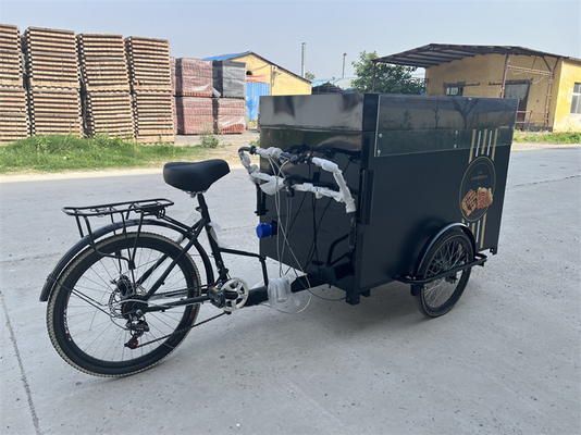 Sojabonen grondstof zware fietskar voor boodschappen en boodschappen