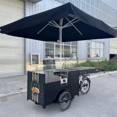 Gepersonaliseerde kleur elektrische mobiele drank driewieler voor fastfood en koffiewinkel verkoop