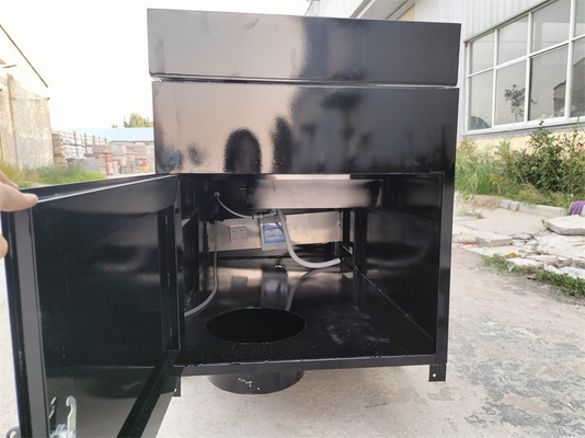 Straat driewieler opvouwbare elektrische mobiele fastfood fiets voor het serveren van dranken en snacks