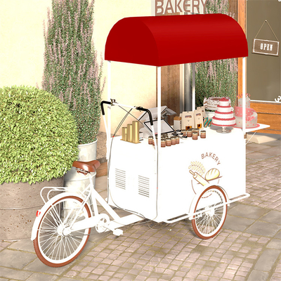 Food Cake Display Tricycle Perfect voor gepersonaliseerde voedselverkoop en ijslevering