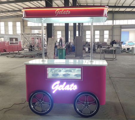 mobiele ontwerp ijs push karretjes te koop gebruikt ijs mobiele karretje voedsel karretje