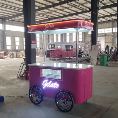 mobiele ontwerp ijs push karretjes te koop gebruikt ijs mobiele karretje voedsel karretje