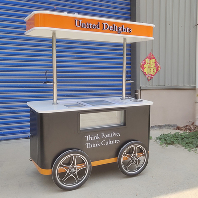 Gelato IJs Cream Push Cart / vriezer automaten / display vriezer
