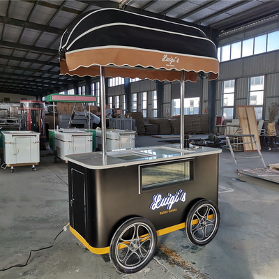 kleine ijswagen met vriezer ijswagen mobiele ijswagen ijswagen voedselwagen