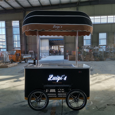 kleine ijswagen met vriezer ijswagen mobiele ijswagen ijswagen voedselwagen