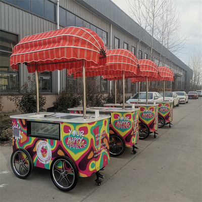 2023 Nieuw ontwerp koffie driewieler fiets voedselmandje voor mobiel bedrijf ijsmandje ijsje fiets
