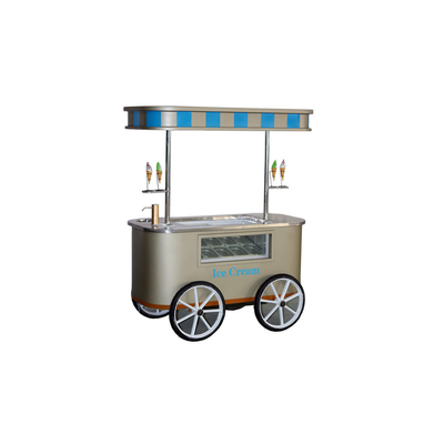 Mobiele mini-ijswagen met vriezer