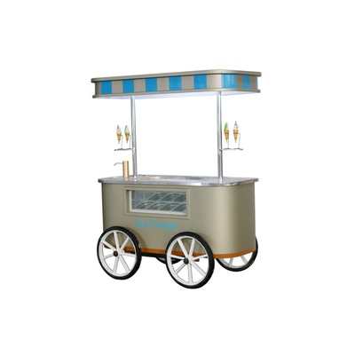 Mobiele mini-ijswagen met vriezer