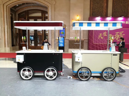 Mobiele mini-ijswagen met vriezer